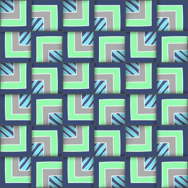 Kareler ile geometrik seamless modeli.