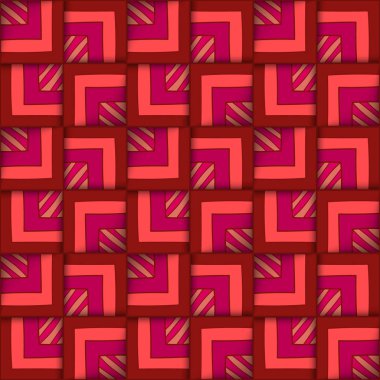 Kareler ile geometrik seamless modeli.