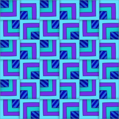 Kareler ile geometrik seamless modeli.