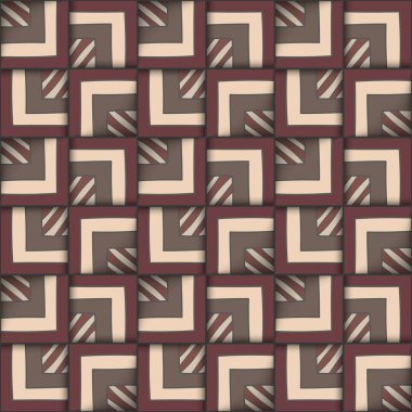 Kareler ile geometrik seamless modeli.