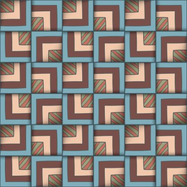 Kareler ile geometrik seamless modeli.
