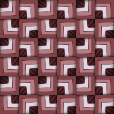 Kareler ile geometrik seamless modeli.