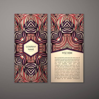 Kabile soyut desen kartıyla