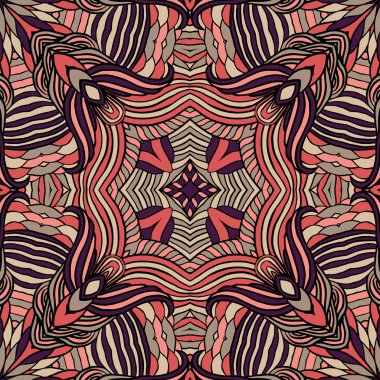 Dikişsiz kabile soyut desen