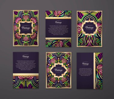 Coloful el ilanları kümesi.