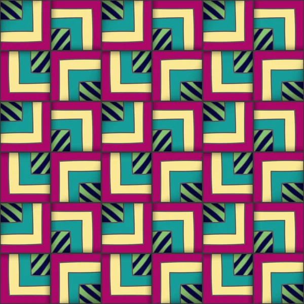 Kareler ile geometrik seamless modeli.