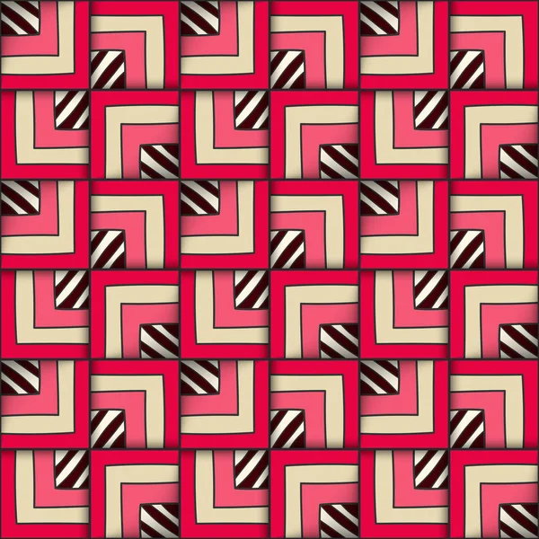 Kareler ile geometrik seamless modeli.