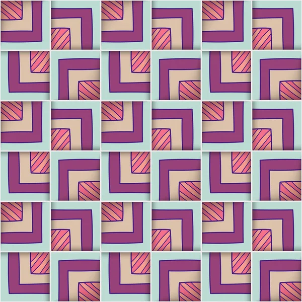 Kareler ile geometrik seamless modeli.