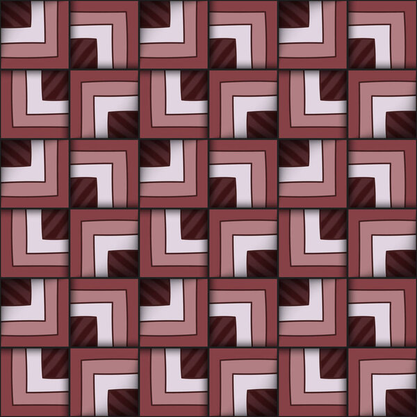 Геометрический бесшовный рисунок с квадратами
.