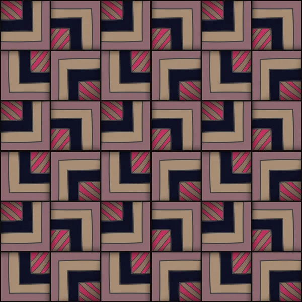 Modèle géométrique sans couture avec des carrés . — Image vectorielle