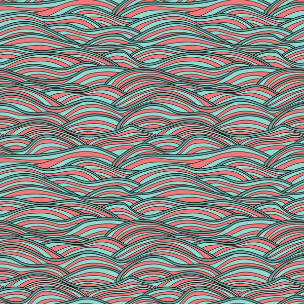 抽象波浪无缝模式 — 图库矢量图片