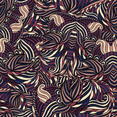 Dikişsiz kabile soyut desen