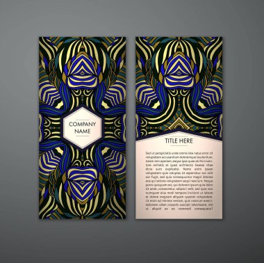 Kabile soyut desen kartıyla