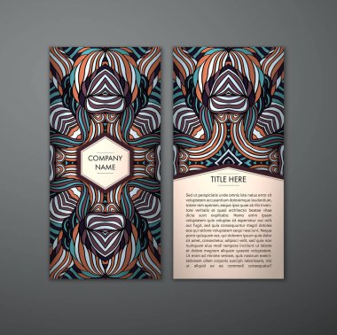 Kabile soyut desen kartıyla