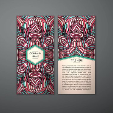 Kabile soyut desen kartıyla