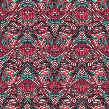 Dikişsiz kabile soyut desen