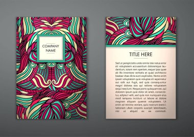 Kabile soyut desen kartıyla