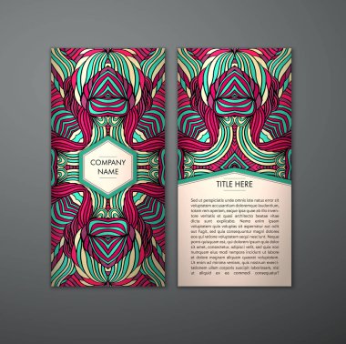 Kabile soyut desen kartıyla