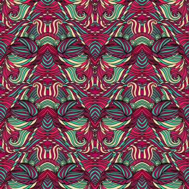 Dikişsiz kabile soyut desen