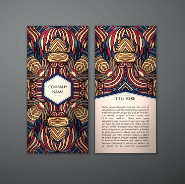 Kabile soyut desen kartıyla