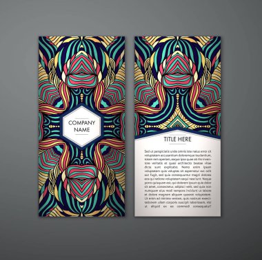 Kabile soyut desen kartıyla