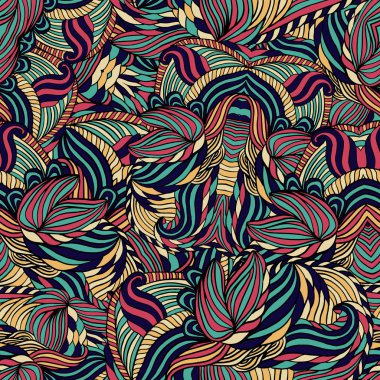 Dikişsiz kabile soyut desen