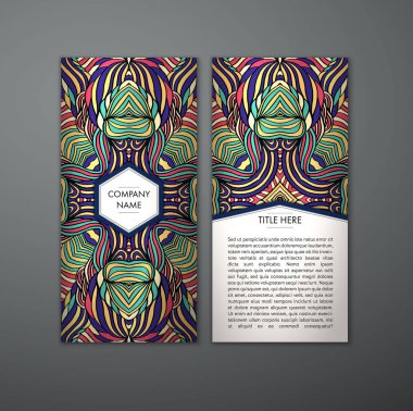 Kabile soyut desen kartıyla