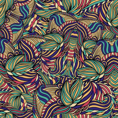 Dikişsiz kabile soyut desen