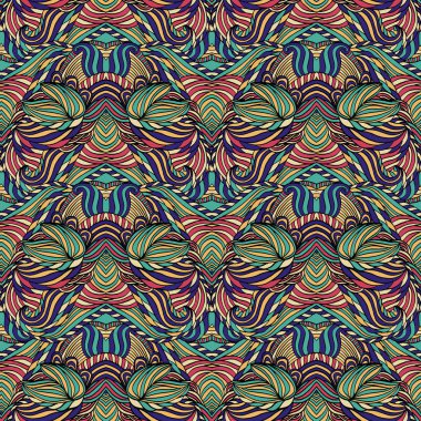 Dikişsiz kabile soyut desen