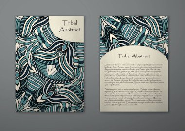 Kabile soyut desen kartıyla