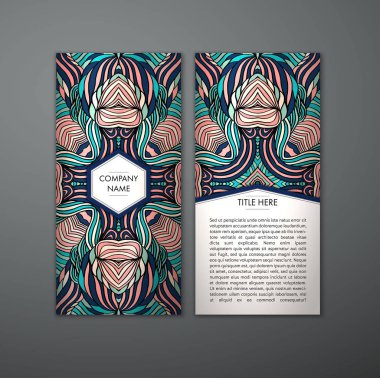 Kabile soyut desen kartıyla