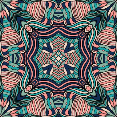 Dikişsiz kabile soyut desen