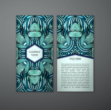 Kabile soyut desen kartıyla