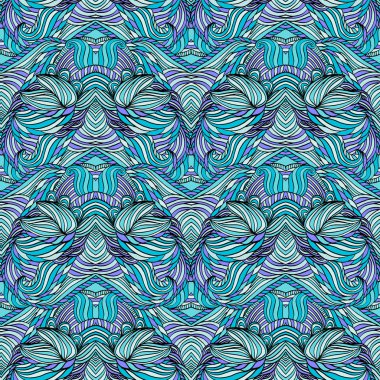 Dikişsiz kabile soyut desen