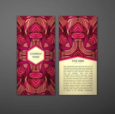 Kabile soyut desen kartıyla