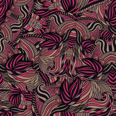 Dikişsiz kabile soyut desen