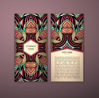 Kabile soyut desen kartıyla