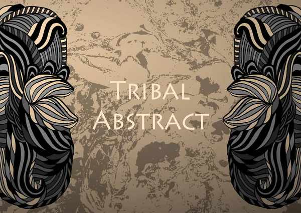 Contexto abstrato tribal — Vetor de Stock