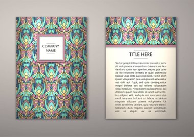 Flyer şablonu ile soyut süsleme