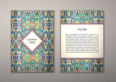 Flyer şablonu ile soyut süsleme