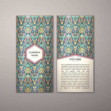 Flyer şablonu ile soyut süsleme