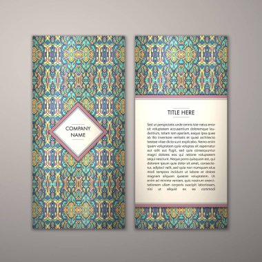 Flyer şablonu ile soyut süsleme