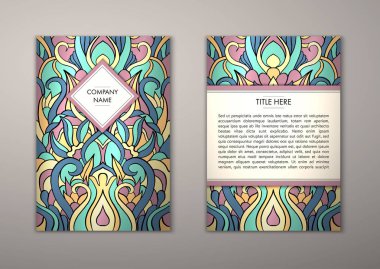 Flyer şablonu ile soyut süsleme