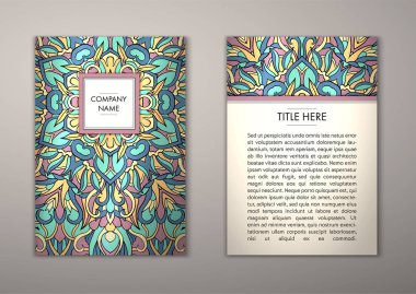 Flyer şablonu ile soyut süsleme