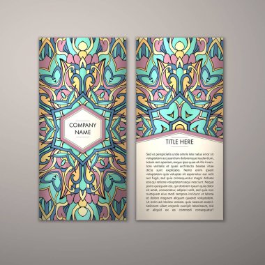 Flyer şablonu ile soyut süsleme