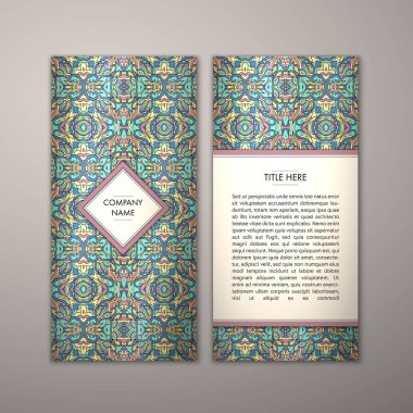 Flyer şablonu ile soyut süsleme