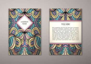 Flyer şablonu ile soyut süsleme