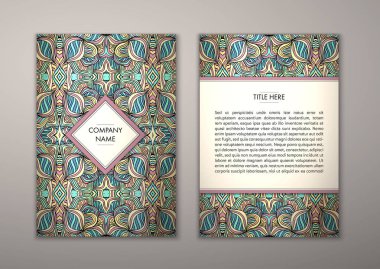 Flyer şablonu ile soyut süsleme