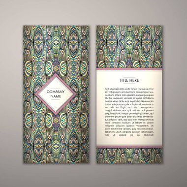 Flyer şablonu ile soyut süsleme