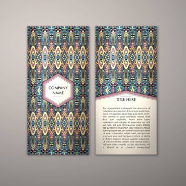 Flyer şablonu ile soyut süsleme